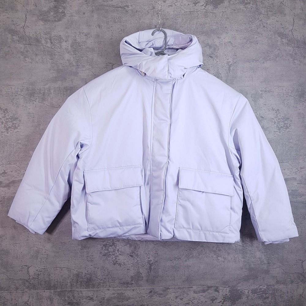 NIKE AIR JORDAN Flight Therma-Fit Down Jacket Womens LARGE Ghost Blue HV0360-057